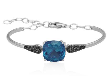 Bracelet JAIPUR Blue in silver