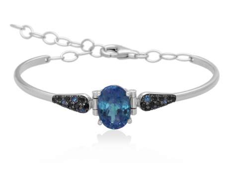 Bracelet KELLY Blue in silver