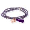 Bracelet ZEN Purple in rose Silver