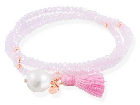 Bracelet ZEN Pink in rose silver