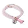 Bracelet ZEN Pink in silver
