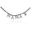 Necklace NAME Grey in silver