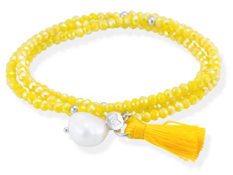 Bracelet ZEN Yellow in silver