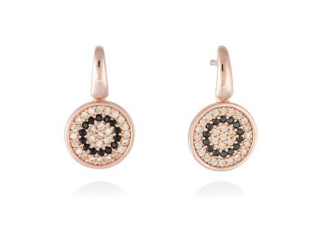 Earrings FULL MOON  in rose silver