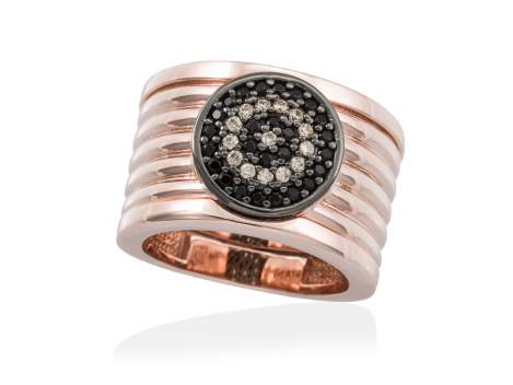 Ring FULL MOON  in rose silver