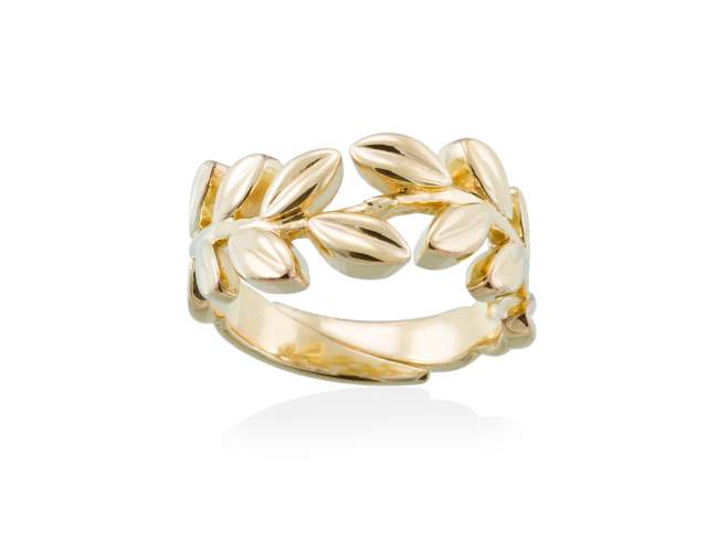 Ring LAUREL  in golden silver de Marina Garcia Joyas en plata Ring in 18kt yellow gold plated 925 sterling silver.  