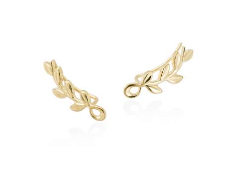 Earrings LAUREL  in golden silver