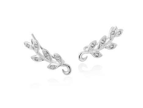 Earrings LAUREL  in silver