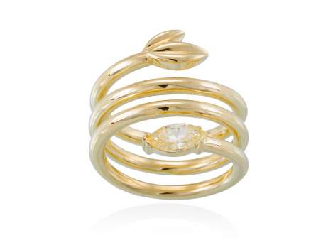Ring HIEDRA  in golden silver