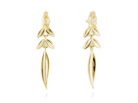 Earrings SAUCE  in golden silver