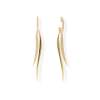 Earrings RAMA White in golden silver