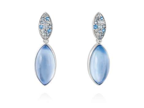 Earrings HIDRA Blue in silver