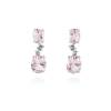 Earrings NIAGARA Pink in silver