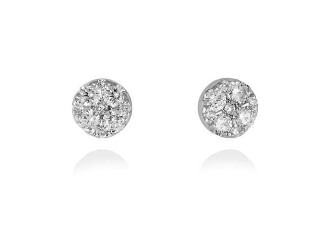Earrings in 18kt. Gold and diamonds de Marina Garcia Joyas en plata Earrings in rodhium plated 18kt white gold and 18 diamonds carat total weight 0.44  (Color: Top Wesselton (G) Clarity: SI).