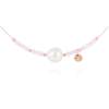 Necklace ZEN Pink in rose silver