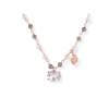 Necklace PASTEL Pink in rose silver