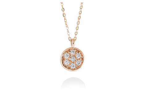Pendant in 18kt. Gold and diamonds