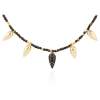Necklace TRUCO Black  in golden silver