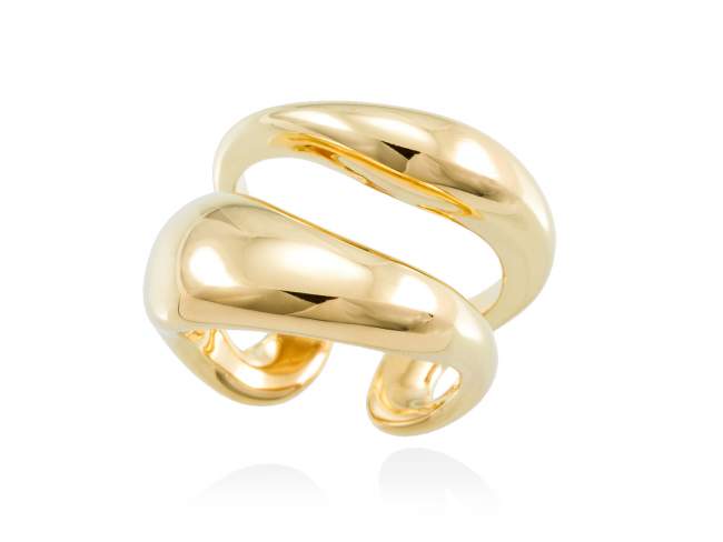 Ring HUMO  in silber vergoldet de Marina Garcia Joyas en plata Ring in Silber (925) vergoldet in 18 Karat Gelbgold.  