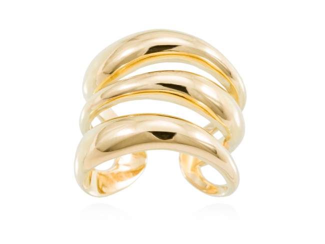 Ring HUMO  in silber vergoldet de Marina Garcia Joyas en plata Ring in Silber (925) vergoldet in 18 Karat Gelbgold.  