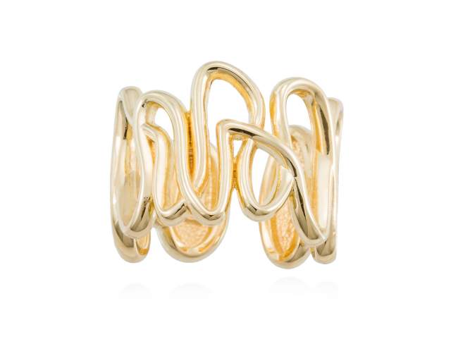 Ring ECLAT  in golden silver de Marina Garcia Joyas en plata Ring in 18kt yellow gold plated 925 sterling silver.  