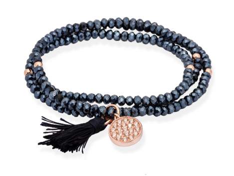 Bracelet ZEN Blue in rose Silver - Marina Garcia