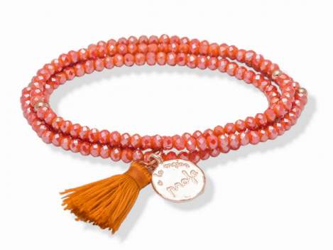 Bracelet ZEN Peach in rose silver