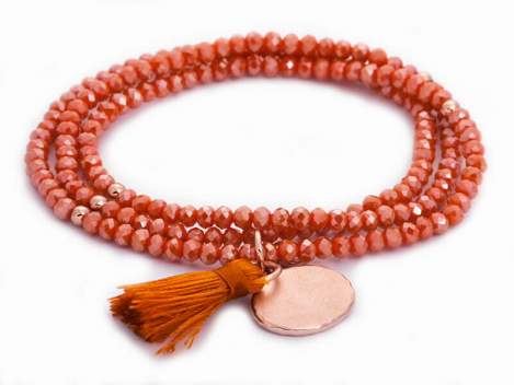 Bracelet ZEN Coral in rose silver