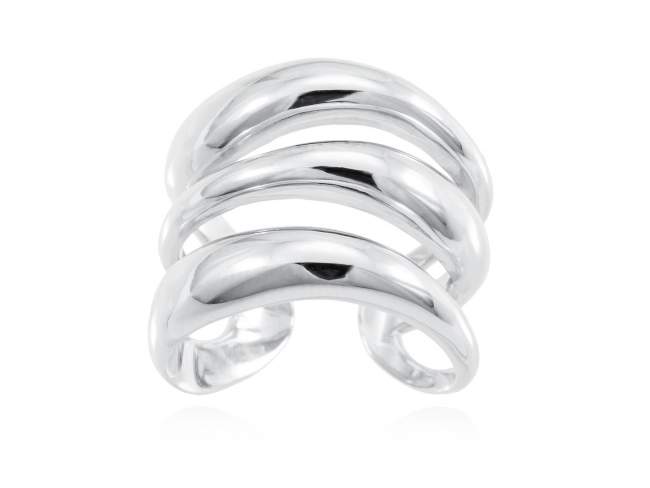 Ring HUMO  in silver de Marina Garcia Joyas en plata Ring in rhodium plated 925 sterling silver.  